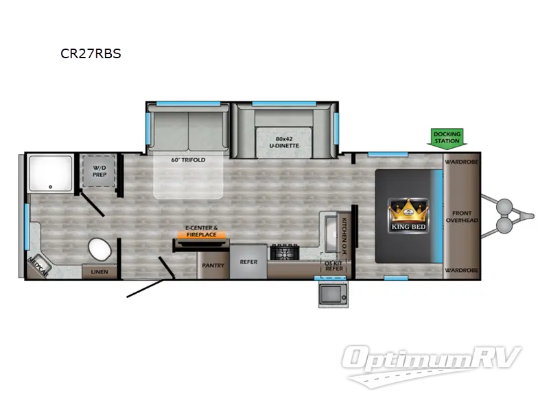 2021 CrossRoads Cruiser Aire CR27RBS RV Floorplan Photo