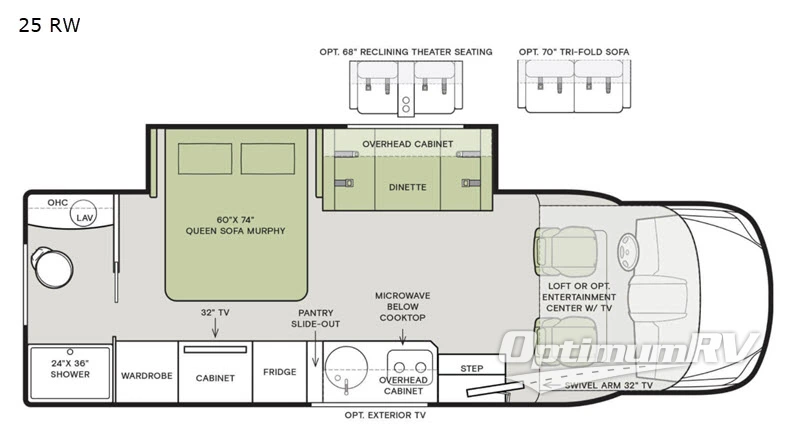 2020 Tiffin Wayfarer 25 RW RV Floorplan Photo