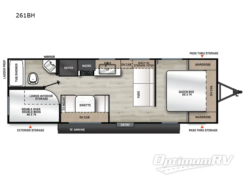 2024 Coachmen Catalina Summit Series 8 261BH RV Floorplan Photo