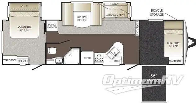 2013 Keystone Outback 310TB RV Floorplan Photo