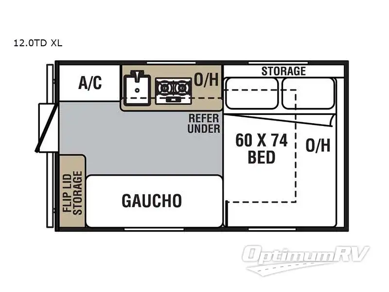 2023 Viking Express Series 12.0TD XL RV Floorplan Photo