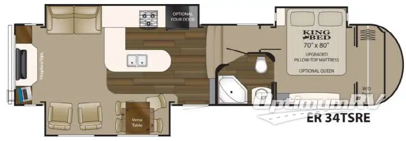 2014 Heartland ElkRidge 34TSRE RV Floorplan Photo