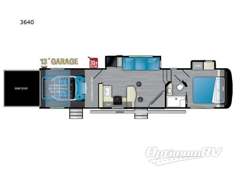 2022 Heartland Gravity 3640 RV Floorplan Photo