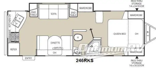 2014 Coachmen Freedom Express 246RKS RV Floorplan Photo