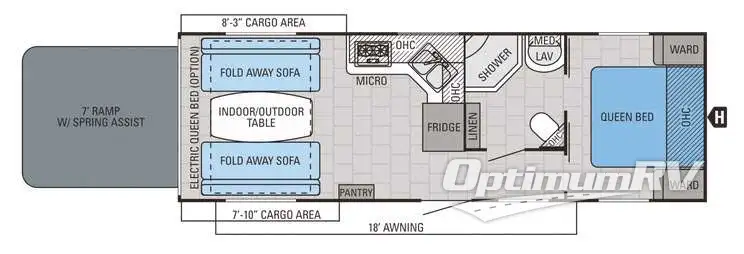 2016 Jayco Octane Super Lite 273 RV Floorplan Photo