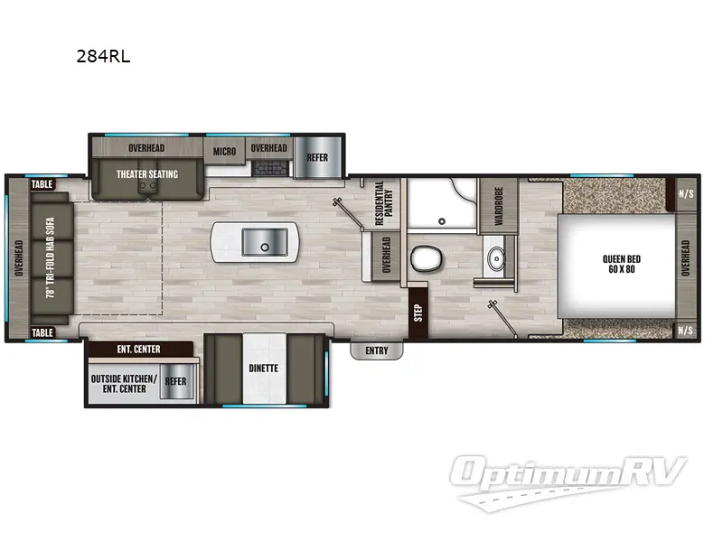 2023 Coachmen Chaparral Lite 284RL RV Floorplan Photo