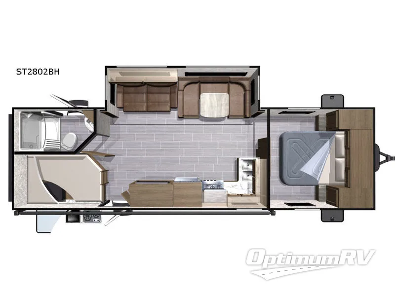 2018 Highland Ridge Silverstar Lite ST2802BH RV Floorplan Photo