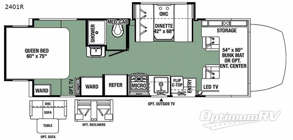 2017 Forest River Forester MBS 2401R RV Floorplan Photo