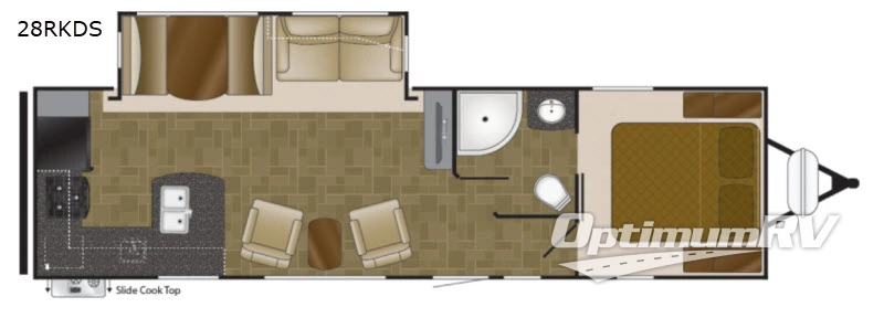 2018 Heartland North Trail 28RKDS King RV Floorplan Photo