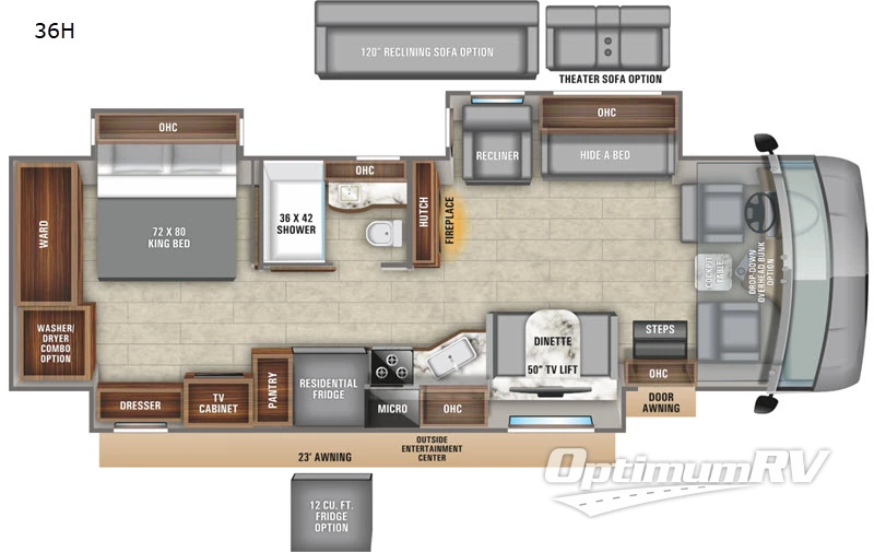 2020 Entegra Emblem 36H RV Floorplan Photo