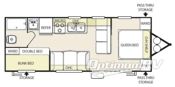 2014 Forest River Salem Cruise Lite 261BHXL RV Floorplan Photo