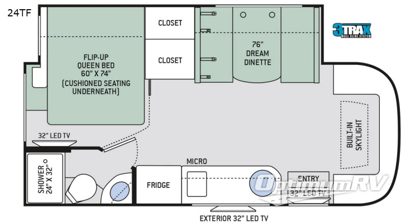 2018 Thor Gemini 24TF RV Floorplan Photo