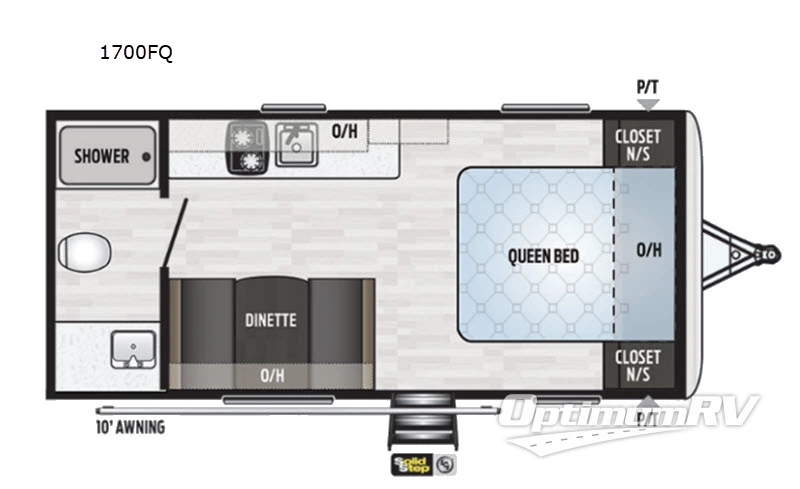 2020 Keystone Springdale Mini 1700FQ RV Floorplan Photo