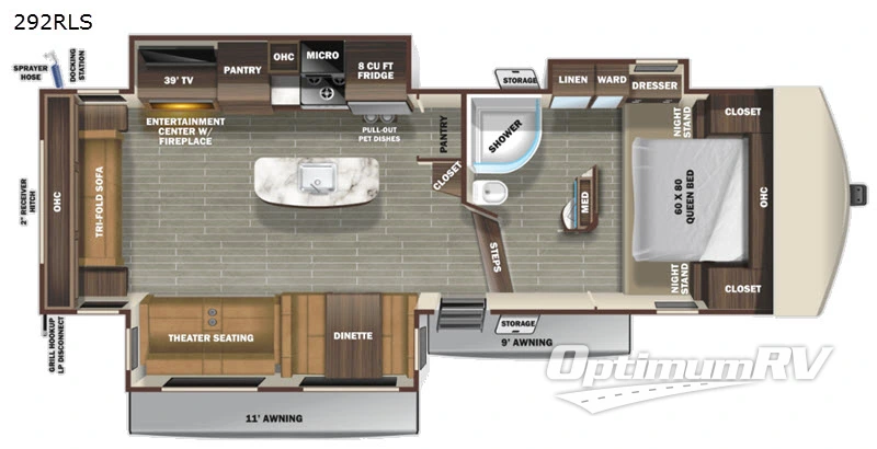 2020 Starcraft Telluride 292RLS RV Floorplan Photo