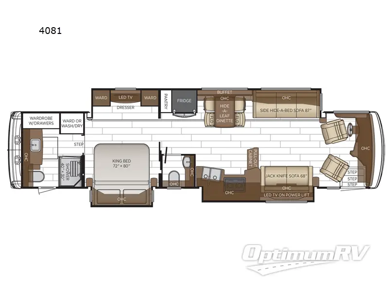 2024 Newmar Dutch Star 4081 RV Floorplan Photo