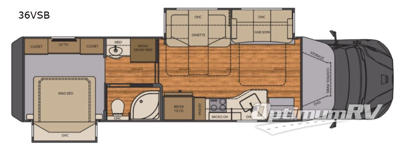 2019 Renegade Verona 36VSB RV Floorplan Photo