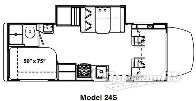 2012 Forest River Solera 24S RV Floorplan Photo