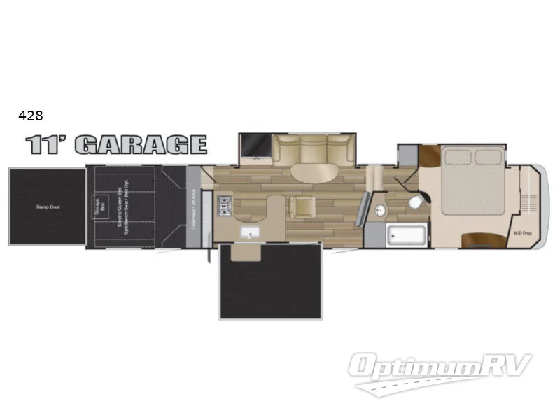 2018 Heartland Road Warrior 428 RV Floorplan Photo