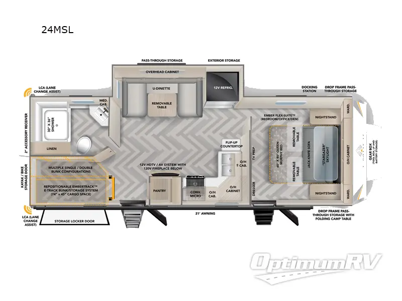 2025 Ember Touring Edition 24MSL RV Floorplan Photo