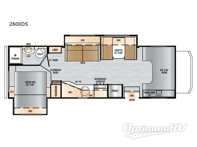 2025 East To West Entrada 2600DS RV Floorplan Photo