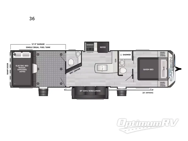 2023 Keystone Carbon 36 RV Floorplan Photo