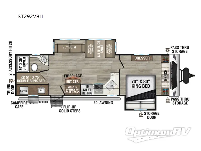 2025 Venture SportTrek ST292VBH RV Floorplan Photo