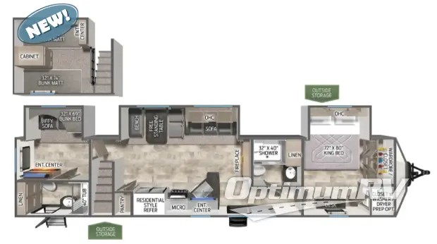 2025 Palomino Puma Destination 429LFT RV Floorplan Photo