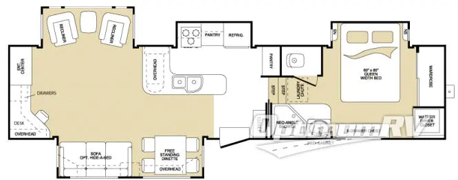 2007 Keystone Montana 3600RE RV Floorplan Photo