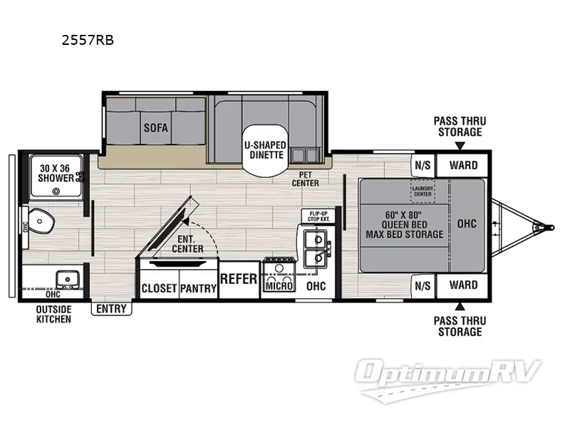 2023 Coachmen Northern Spirit Ultra Lite 2557RB RV Floorplan Photo