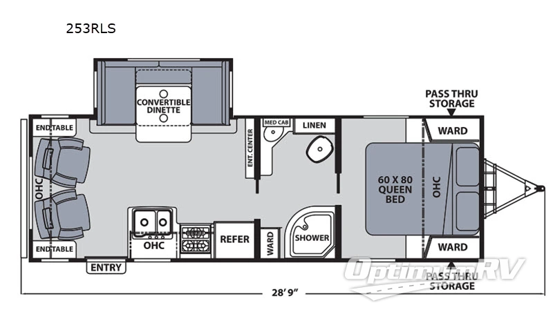 2020 Coachmen Apex Ultra-Lite 253RLS RV Floorplan Photo