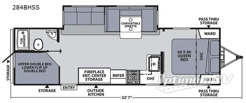 2021 Coachmen Apex Ultra-Lite 284BHSS RV Floorplan Photo