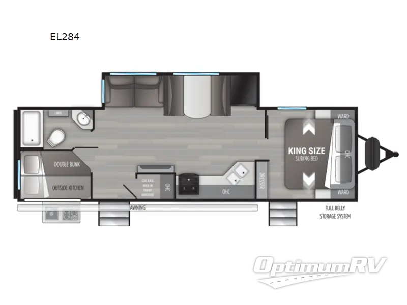 2022 Cruiser Embrace EL284 RV Floorplan Photo