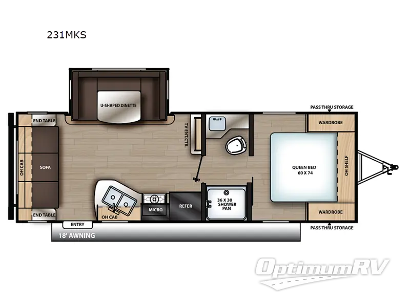 2023 Coachmen Catalina Summit Series 8 231MKS RV Floorplan Photo