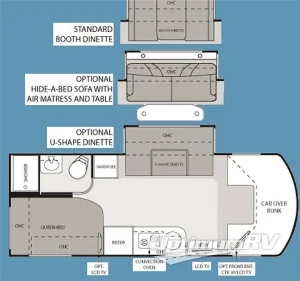 2010 Four Winds Four Winds Siesta Sprinter 24SA RV Floorplan Photo