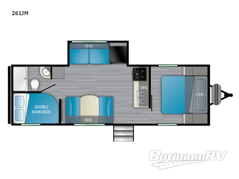 2022 Heartland Trail Runner 261JM RV Floorplan Photo