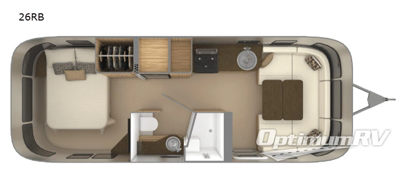 2018 Airstream Flying Cloud 26RB RV Floorplan Photo