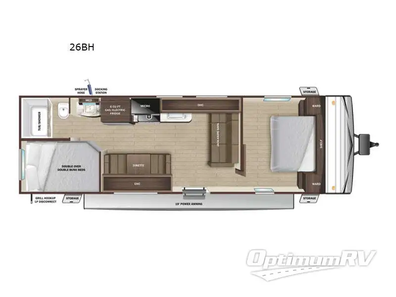 2022 Olympia Olympia 26BH RV Floorplan Photo