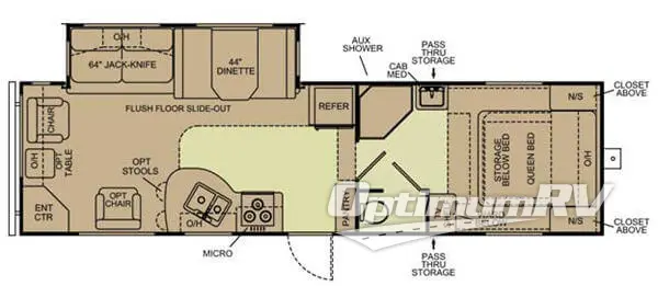 2007 Pilgrim Pilgrim 281RLSS-5 RV Floorplan Photo