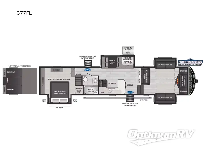 2023 Keystone Montana High Country 377FL RV Floorplan Photo