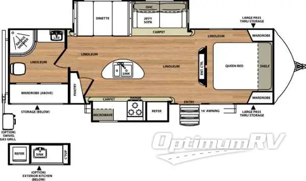 2015 Forest River Vibe Extreme Lite 279RBS RV Floorplan Photo