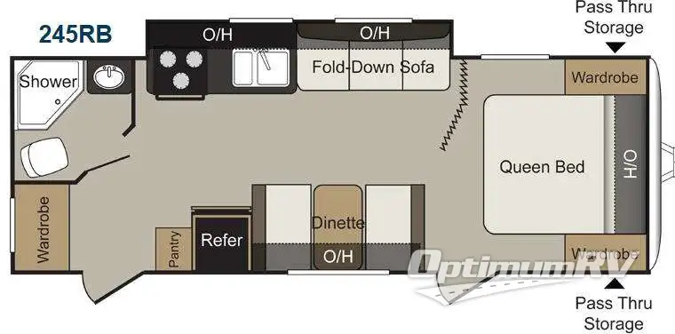 2014 Keystone Passport 245RB Express RV Floorplan Photo