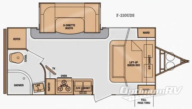 2014 Cruiser Fun Finder F-210UDS RV Floorplan Photo