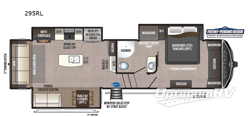 2020 Keystone Montana High Country 295RL RV Floorplan Photo