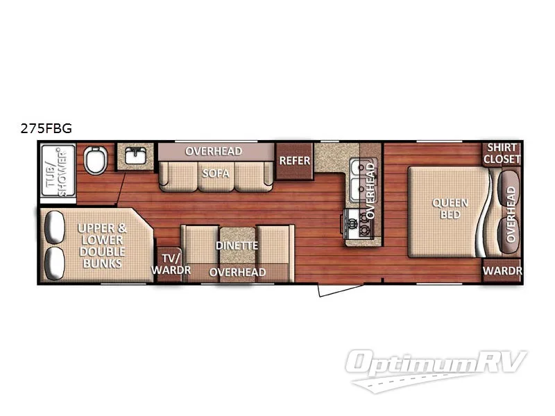 2020 Gulf Stream Conquest 275FBG SE RV Floorplan Photo