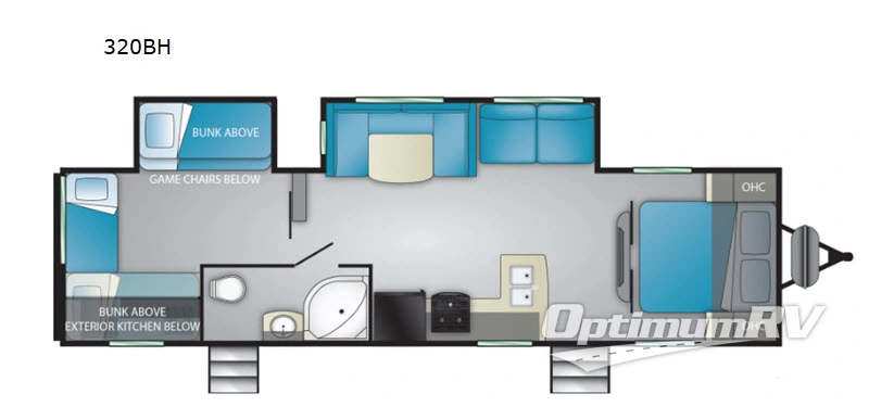 2020 Heartland Prowler 320BH RV Floorplan Photo