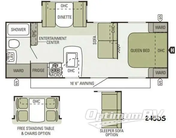 2014 Starcraft Autumn Ridge 245DS RV Floorplan Photo