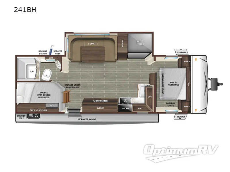 2022 Starcraft Super Lite 241BH RV Floorplan Photo