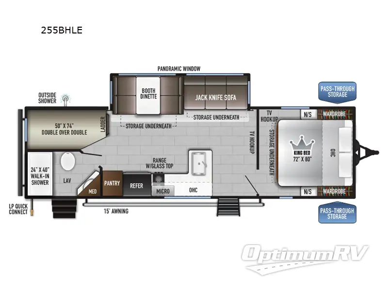 2025 East To West Della Terra LE 255BHLE RV Floorplan Photo