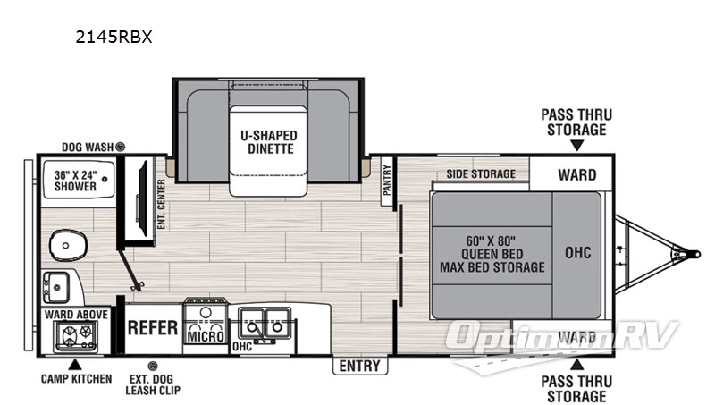 2020 Coachmen Spirit XTR 2145RBX Floorplan Photo