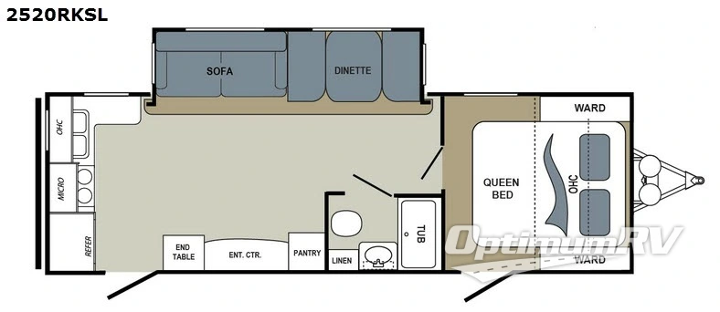 2017 Dutchmen Aerolite 2520RKSL RV Floorplan Photo